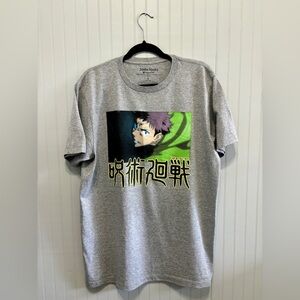Jujutsu Kaisen Anime Graphic T Shirt Crunchyroll Licensed Gray L